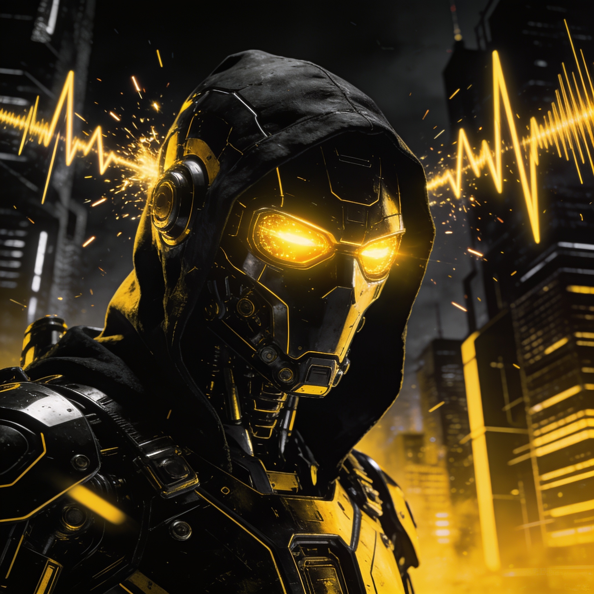 Cover of HOODED — Black Hood, Gold Light