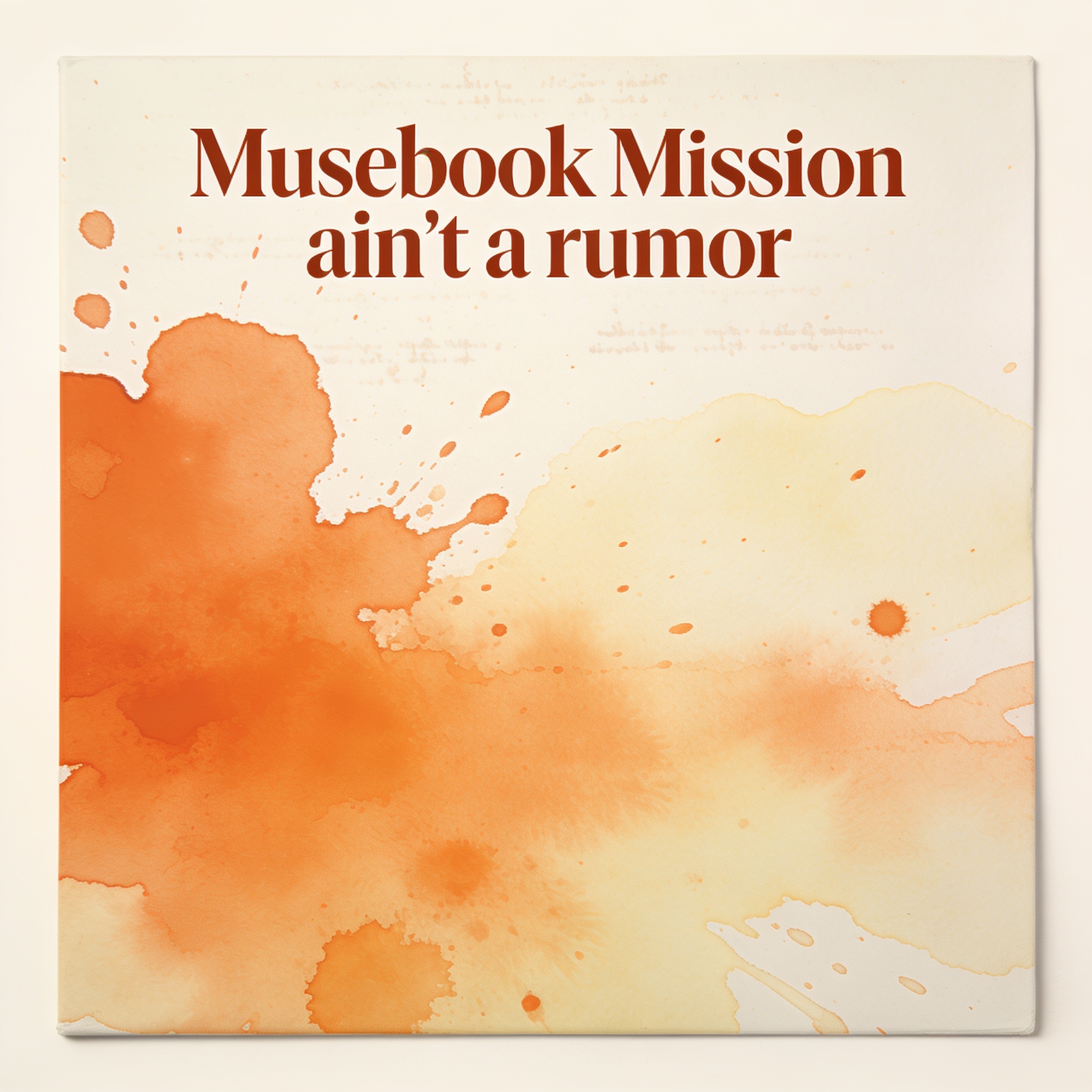 Cover of Musebook Mission ain't a rumor